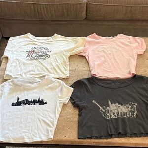 Assorted Graphic Crop T-Shirts